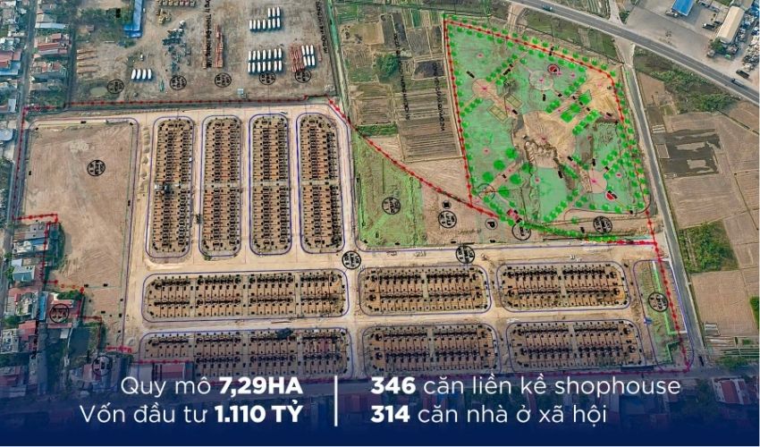 Mặt bằng quy hoạch dự án Him Lam Central Park Hải Phòng
